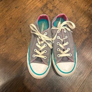 Converse Grey/pink shoes Youth 13